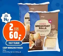 Coop Obs Coop morgenstykker tilbud