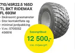 Felleskjøpet 710 / 45R22.5 165D TL BKT Ridemax FL 693M tilbud