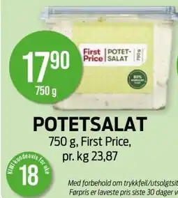 Kiwi POTETSALAT tilbud