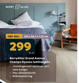 Megaflis BerryAlloc Grand Avenue Champs Elysees laminatgulv tilbud