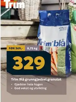 Megaflis Trim Blå grunngjødsel granulat tilbud