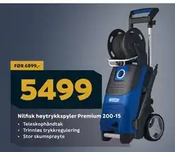 Megaflis Nilfisk høytrykkspyler Premium 200-15 tilbud