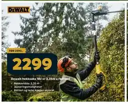Megaflis Dewalt hekksaks 18v xr 3,35m u/batteri tilbud