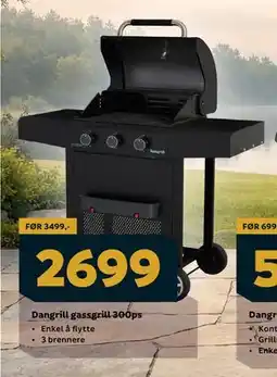 Megaflis Dangrill gassgrill 300ps tilbud