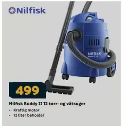 Megaflis Nilfisk Buddy II 12 tørr- og våtsuger tilbud