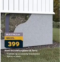 Megaflis Steni Grunnmursplate LG Terra tilbud
