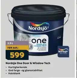 Megaflis Nordsjø One Door & Window Tech tilbud