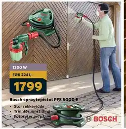 Megaflis Bosch sprøytepistol PFS 5000 E tilbud