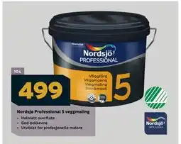 Megaflis Nordsjø Professional 5 veggmaling tilbud