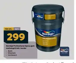 Megaflis Nordsjø Professional Epoxy gulv mellomgrå inkl. herder tilbud