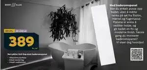 Megaflis BerryAlloc Hvit Snø slett baderomspanel tilbud