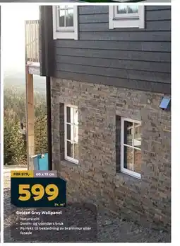 Megaflis Golden Grey Wallpanel tilbud