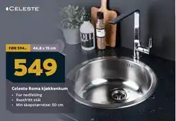 Megaflis Celeste Roma kjøkkenkum tilbud