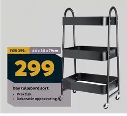 Megaflis Day rullebord sort tilbud