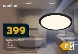 Megaflis Nordlux Ane 29 sort tilbud