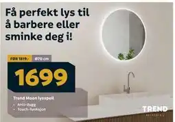 Megaflis Trend Moon lysspeil tilbud