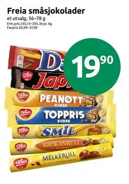 Joker Freia småsjokolader tilbud
