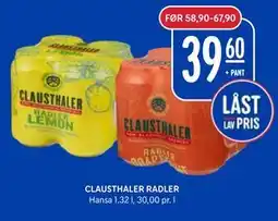 Rema 1000 CLAUSTHALER RADLER tilbud