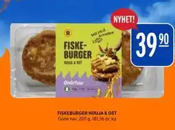 Rema 1000 FISKEBURGER NDUJA & OST tilbud