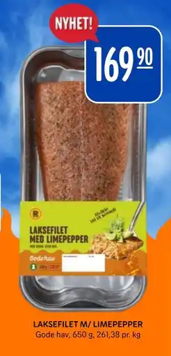 Rema 1000 LAKSEFILET M/ LIMEPEPPER tilbud