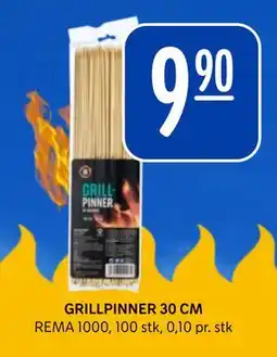 Rema 1000 GRILLPINNER 30 CM tilbud