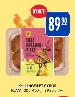 Rema 1000 KYLLINGFILET GYROS tilbud