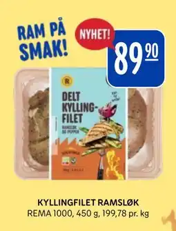 Rema 1000 KYLLINGFILET RAMSLØK tilbud