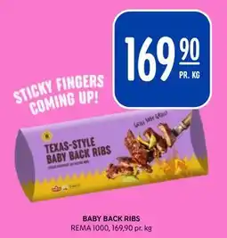 Rema 1000 BABY BACK RIBS tilbud