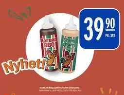 Rema 1000 KOREAN BBQ/CHIMICHURRI DRESSING tilbud
