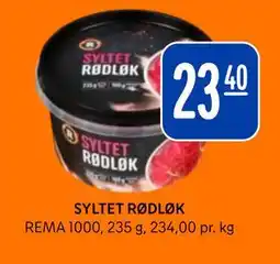 Rema 1000 SYLTET RØDLØK tilbud