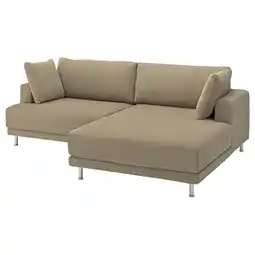 IKEA UppÅkra 3-seters modulsofa, med sjeselong, høyre/johanneshov brunbeige tilbud
