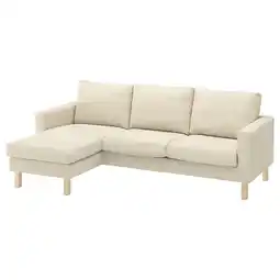 IKEA SaltsjÖbaden 3-seters sofa med sjeselong, Fridtuna lys beige tilbud