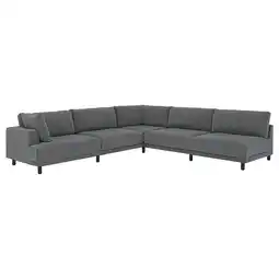 IKEA UppÅkra Modulhjørnesofa, 6-seter, med åpen ende, høyre/johanneshov mørk grå tilbud