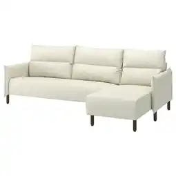 IKEA Mannarp 4-seters sofa med sjeselong, Gunnared beige tilbud