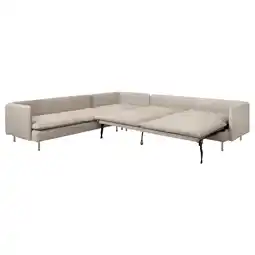 IKEA SÖderhamn Hjørnesovesofa, 6-seter, Fridtuna lys beige tilbud
