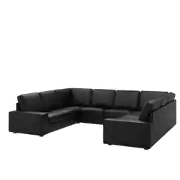 IKEA Kivik U-formet 6-seters sofa, grann/bomstad svart tilbud
