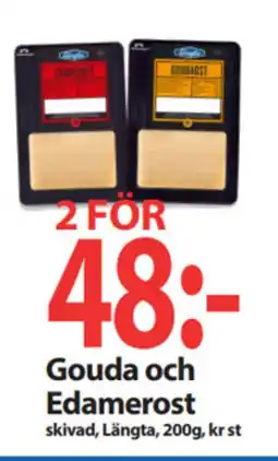 MaxiMat Svinesund LÄNGTA Gouda och edamerost tilbud