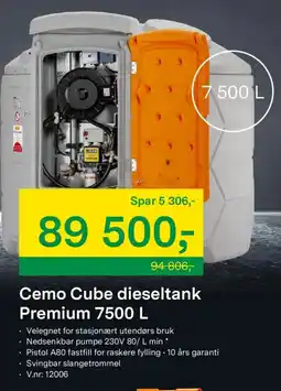 Felleskjøpet Cemo Cube dieseltank Premium tilbud