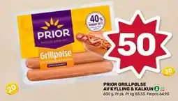Matkroken PRIOR GRILLPØLSE AV KYLLING & KALKUN tilbud