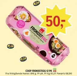 Coop Prix COOP FROKOSTEGG 12 PK tilbud