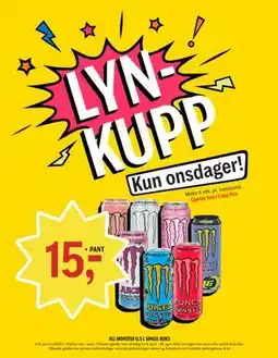 Coop Prix ALL MONSTER 0,5 L SINGEL BOKS tilbud