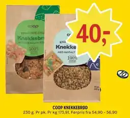Coop Prix COOP KNEKKEBRØD tilbud