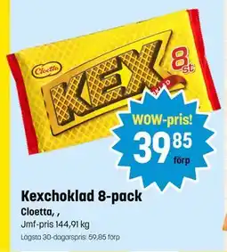 Eurocash Kexchoklad 8-pack tilbud
