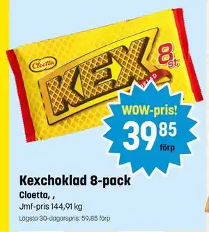 Eurocash Kexchoklad 8-pack tilbud