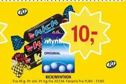 Coop Prix KICK/MYNTHON tilbud