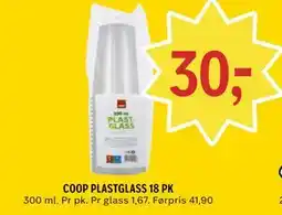 Coop Prix COOP PLASTGLASS 18 PK tilbud