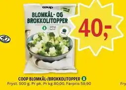 Coop Prix COOP BLOMKÅL-/BROKKOLITOPPER tilbud