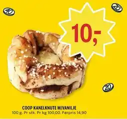 Coop Prix COOP KANELKNUTE M/VANILJE tilbud