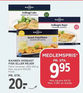 Rahbek indbagt fisk eller rejer