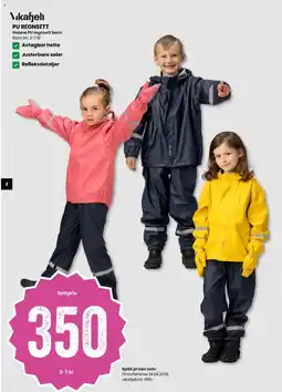 Sport Outlet PU REGNSETT Heiane PU regnsett barn tilbud